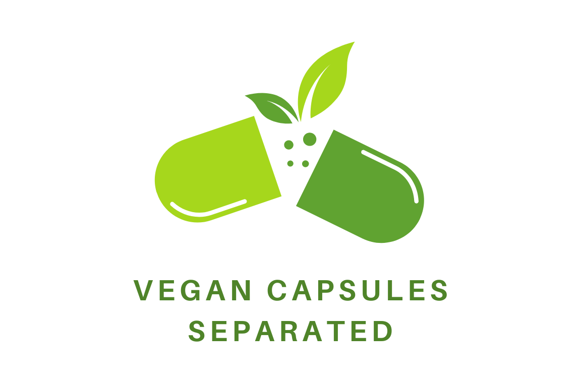Graphic Vegan Capsules Separated