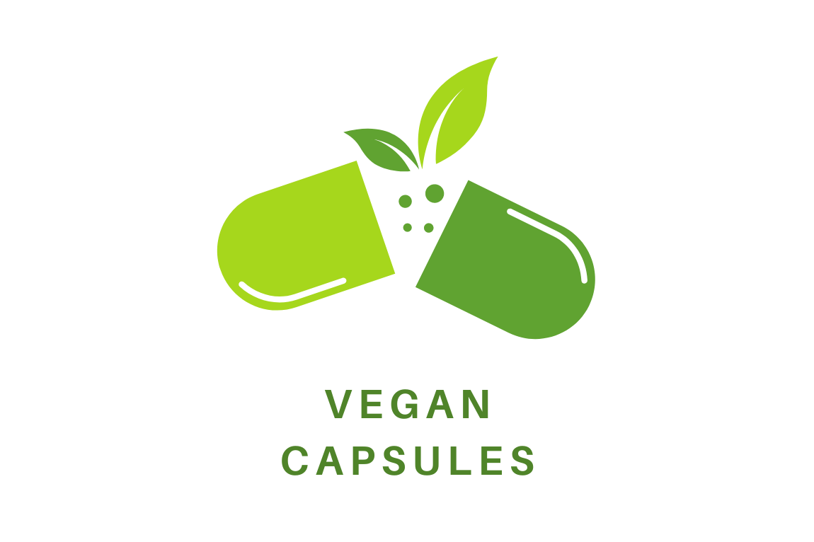 Graphic Vegan Empty Capsules